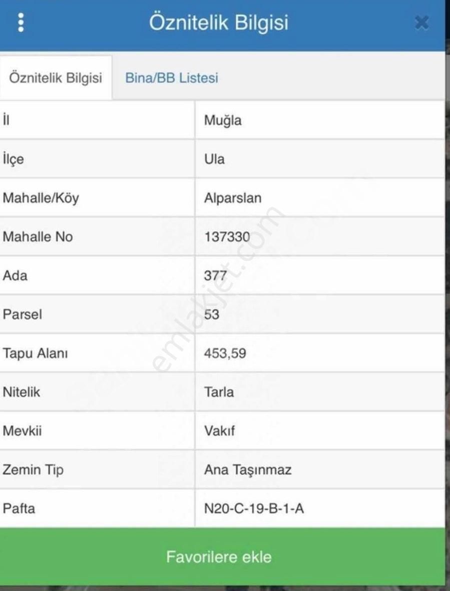 Ula Alparslan Satılık Tarla 18 Uygulaması İçersinde Yola Sıfır Konumda . Tamamı Uygulamada