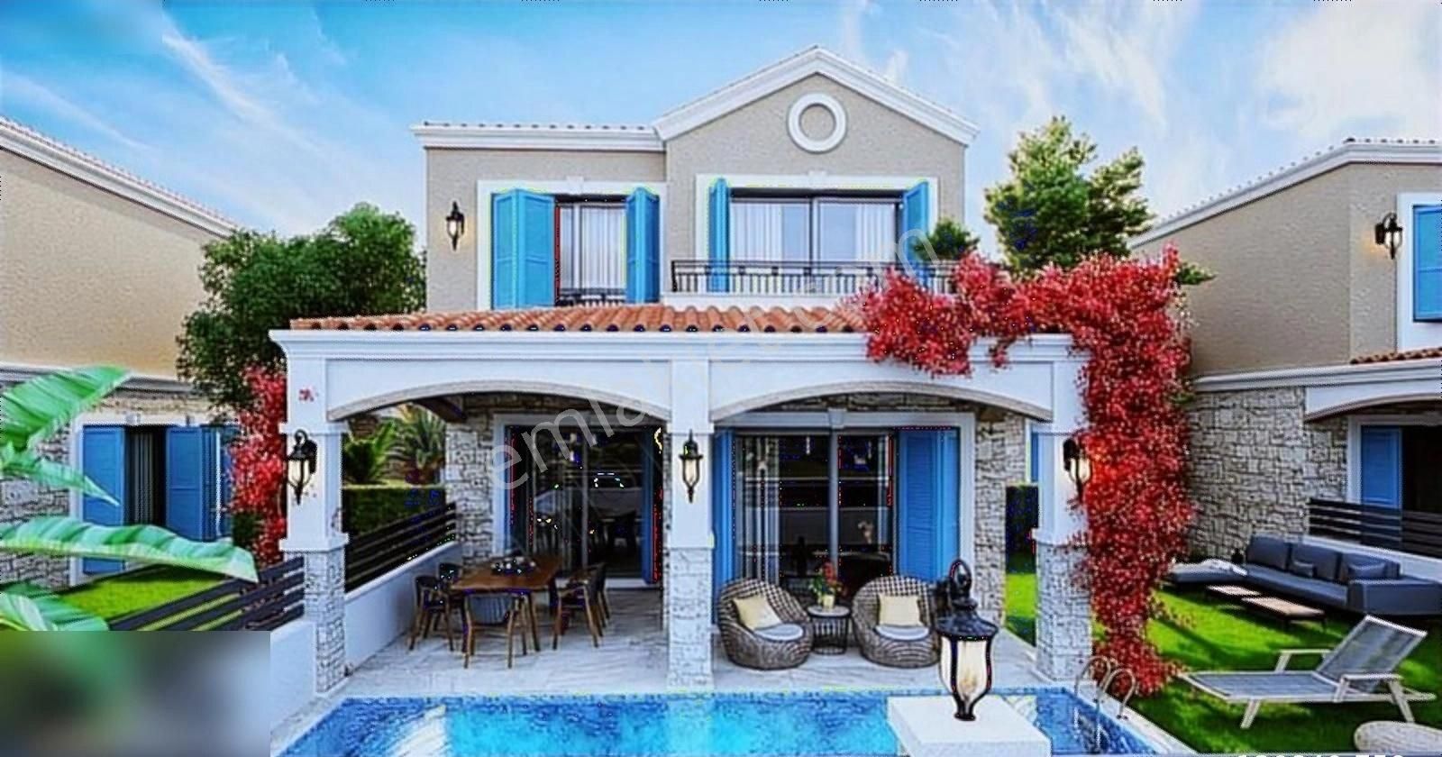 Kuşadası Karaova Satılık Villa KUŞADASI AVM MEVKİSINDE ÖZEL HAVUZLU VE AKILLI SİSTEMLI VİLLALAR