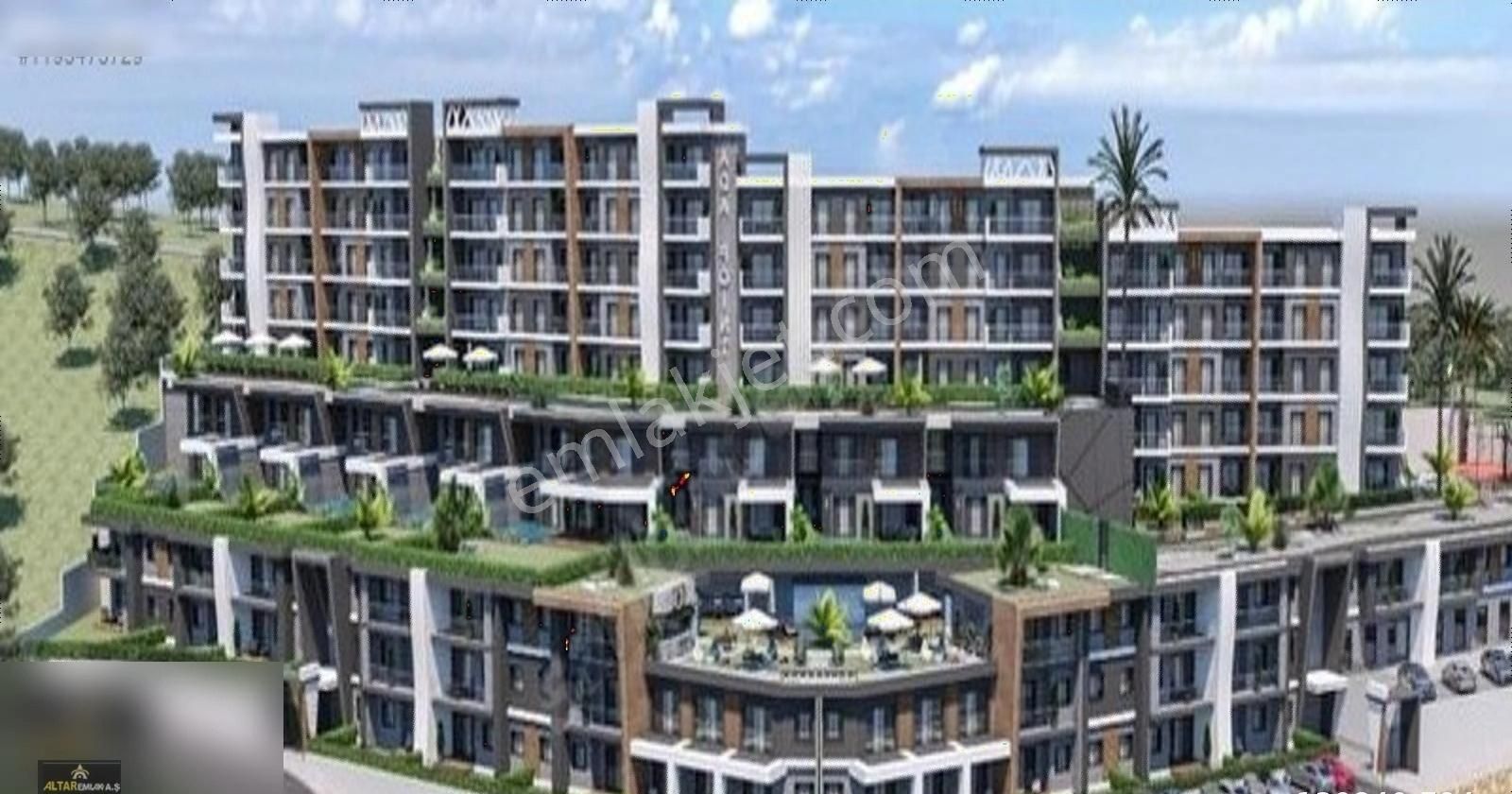 Kuşadası Değirmendere Satılık Daire DENİZ MANZARALI BAHÇELİ 1+1 SON KALAN LOFT DAİRE