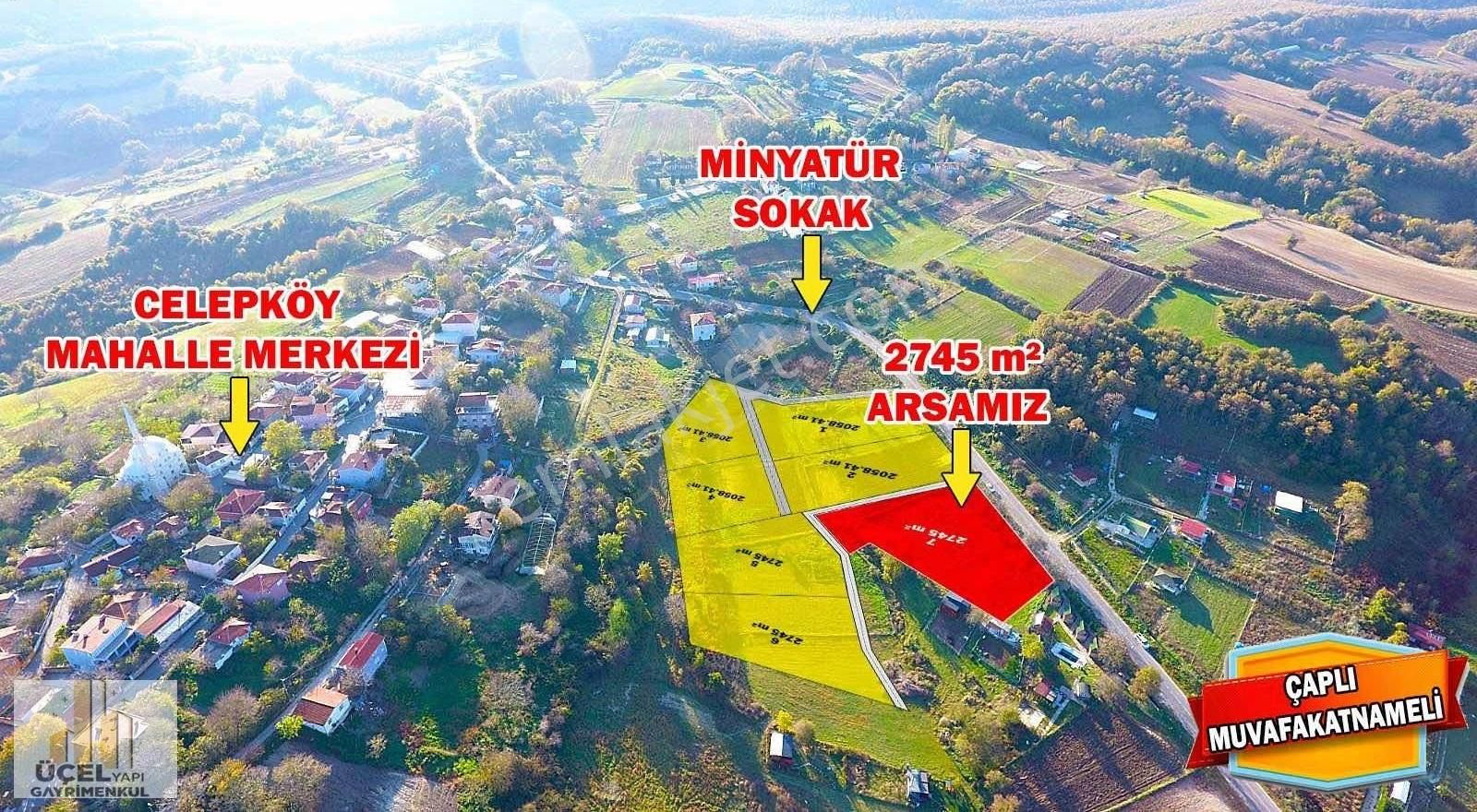 Çatalca Celepköy'de Caddeye Cephe Telle Çevrili 2.745 M2 Tarla - Görsel 2