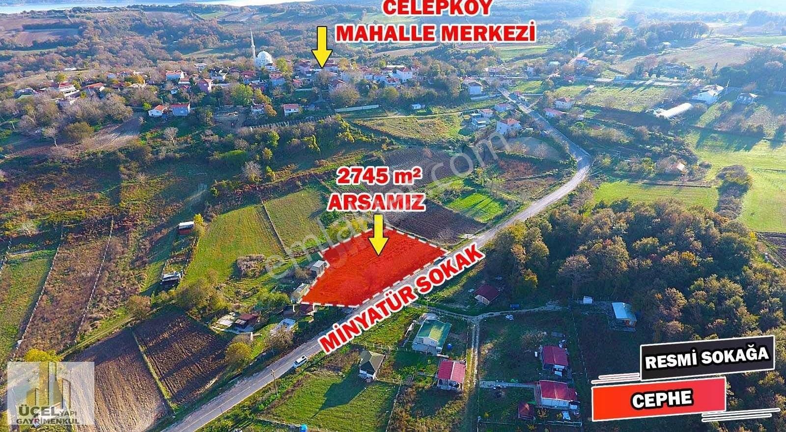 Çatalca Celepköy'de Caddeye Cephe Telle Çevrili 2.745 M2 Tarla - Görsel 4
