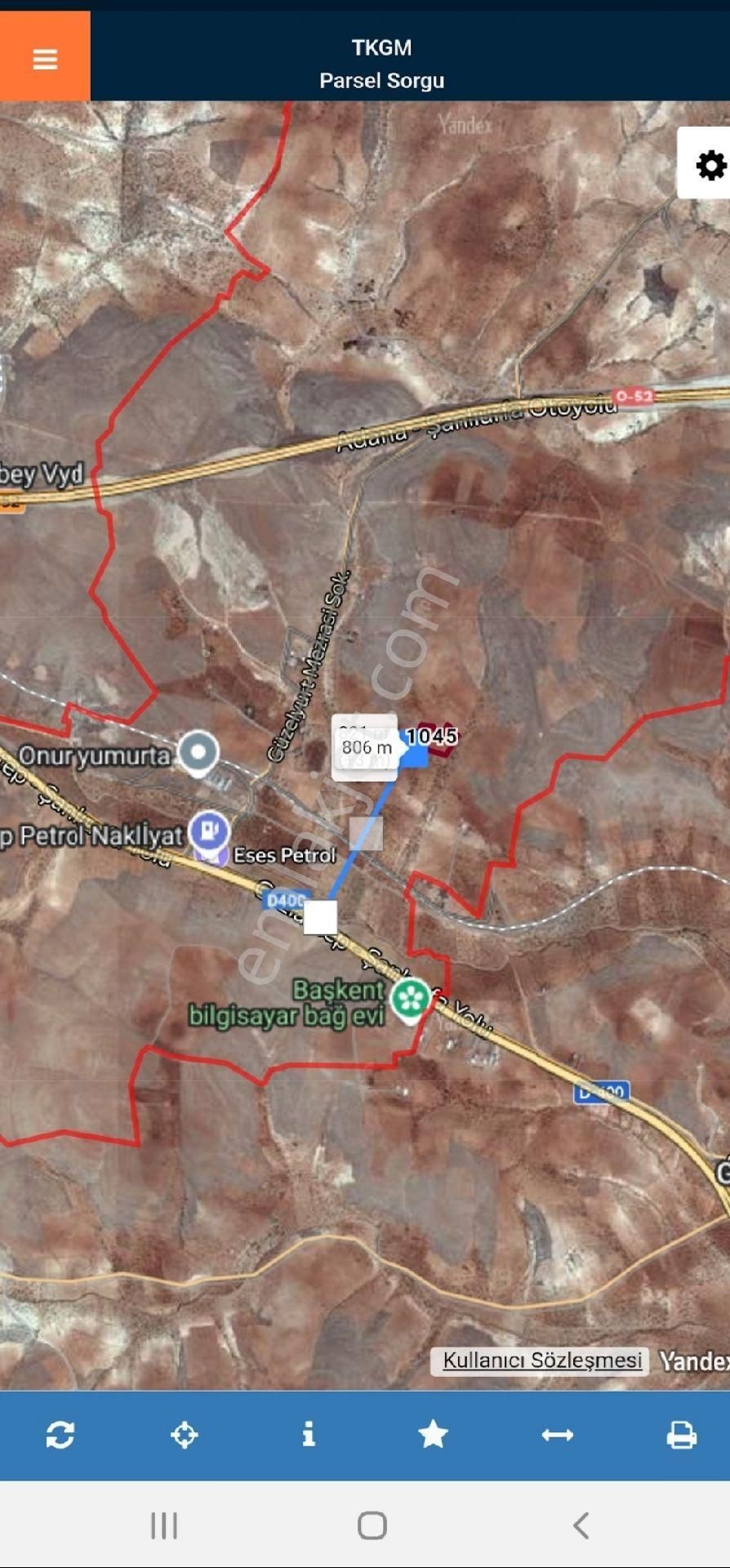 Gaziantep/şehitkamil- İbrahimşehir'de 17.250 M² Karışık Zeytin Ve Fıstıklık Bağevine Çok Uygun Arazi - Görsel 9