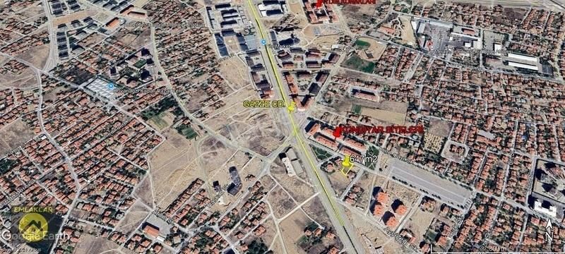 Meram Hadimi Satılık Villa İmarlı Emlakcar Dan Gazze Caddesinde 647m² Villa Arsası