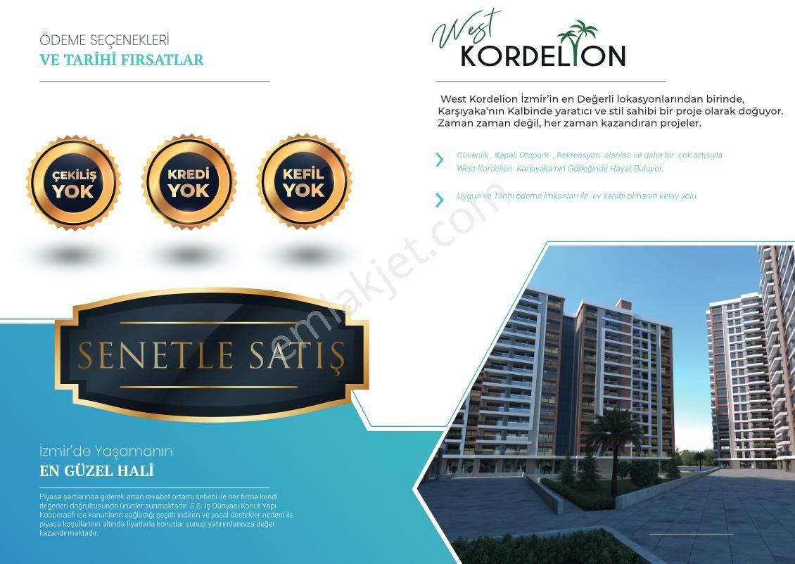 West Kordelion Koop, Peşinat + Taksitli, Yatırımlık En Uygun 3+1 - Görsel 9