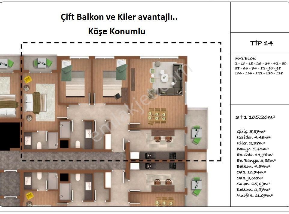 West Kordelion Koop, Peşinat + Taksitli, Yatırımlık En Uygun 3+1 - Görsel 10