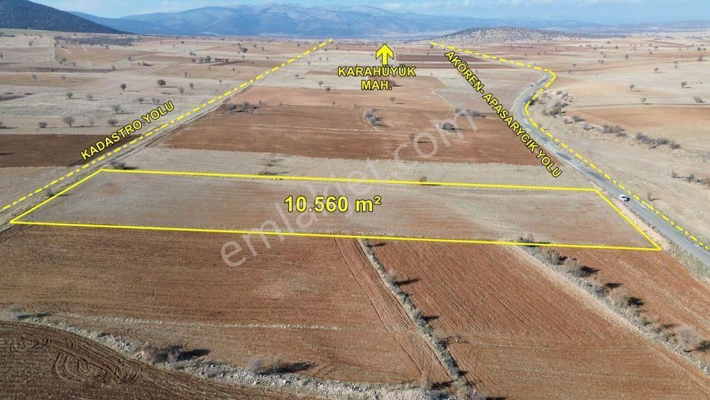 Çumra Apasaraycık Satılık Tarla Çumra Apasaraycık Da 10.560 M2 Müstakil Tapulu Tarla