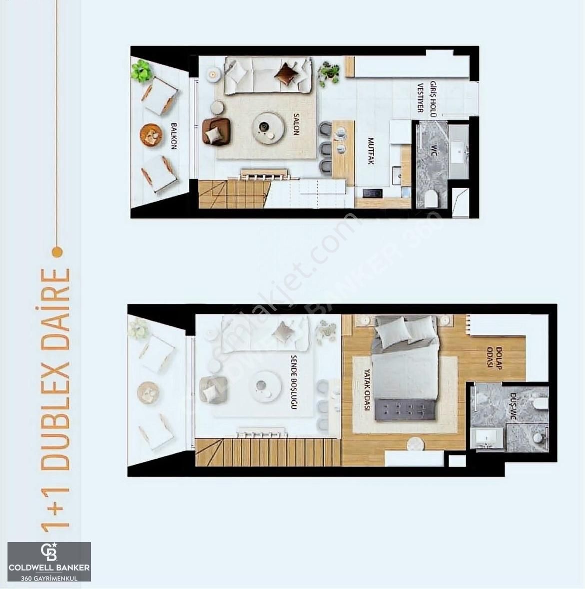 İskele Yarköy Köyü Satılık Residence Courtyard Platinum Projesinde Satılık 1+1 Loft