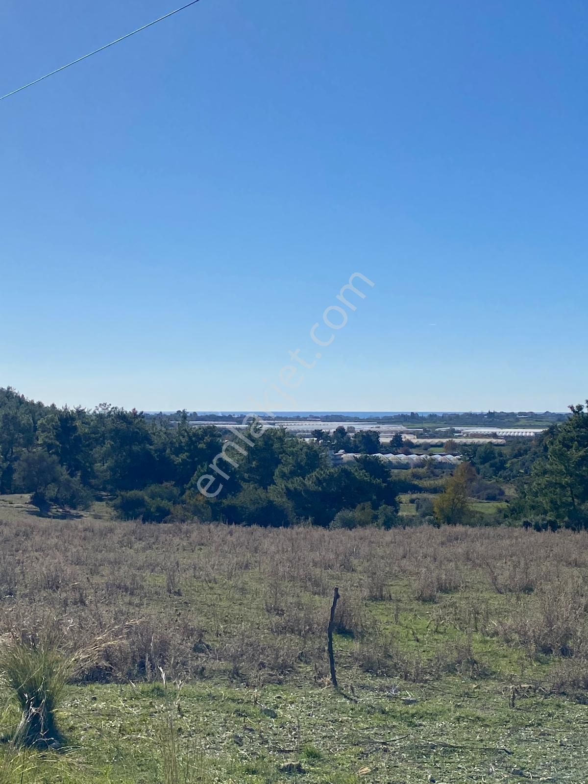 D400 Amanya Manavgat Yoluna Akseki Kavşağına 3 Km. Full Deniz Manzalı Tek Tapu Tarlasi - Görsel 2