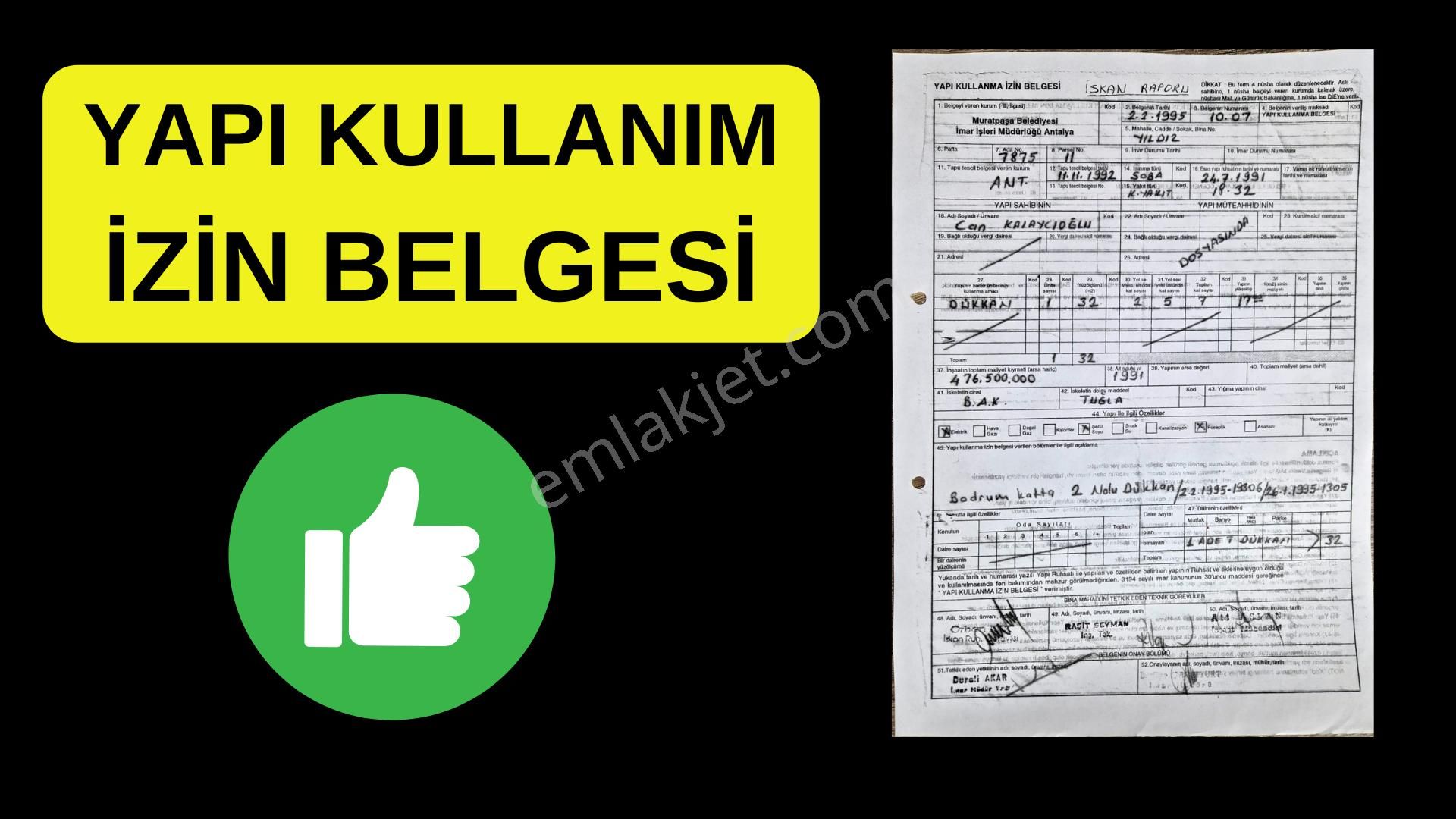 Antalya Muratpaşa Yıldız Mah. Satılık Dükkan Yatırım Fırsatı - Görsel 9
