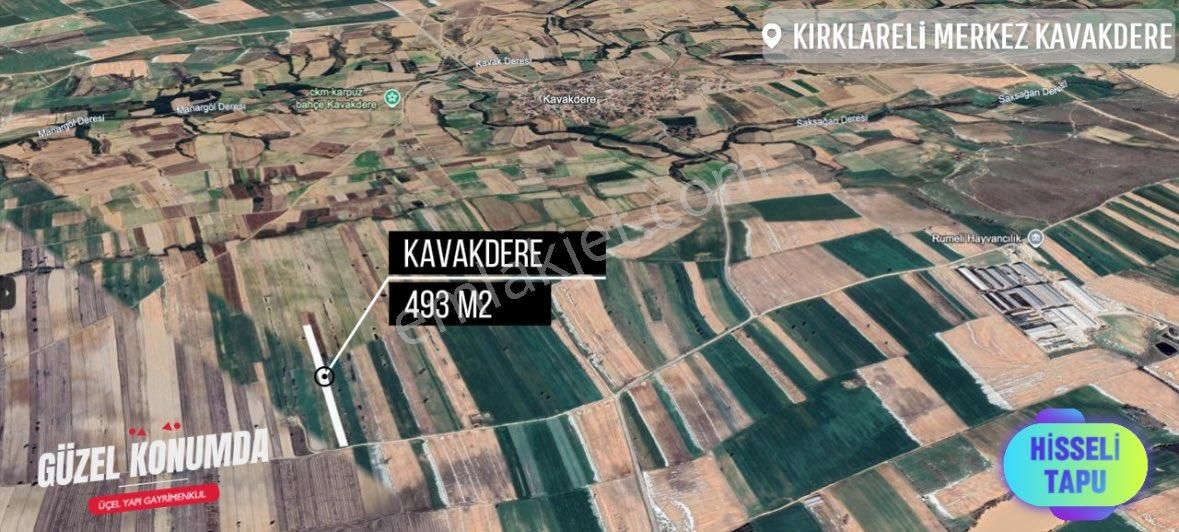 Kırklareli Merkez Kavakdere Köyü Satılık Tarla Kırklareli Merkez Kavakdere'de Yola Cephe Elektriği Mevcut 493 M2 Yerimiz