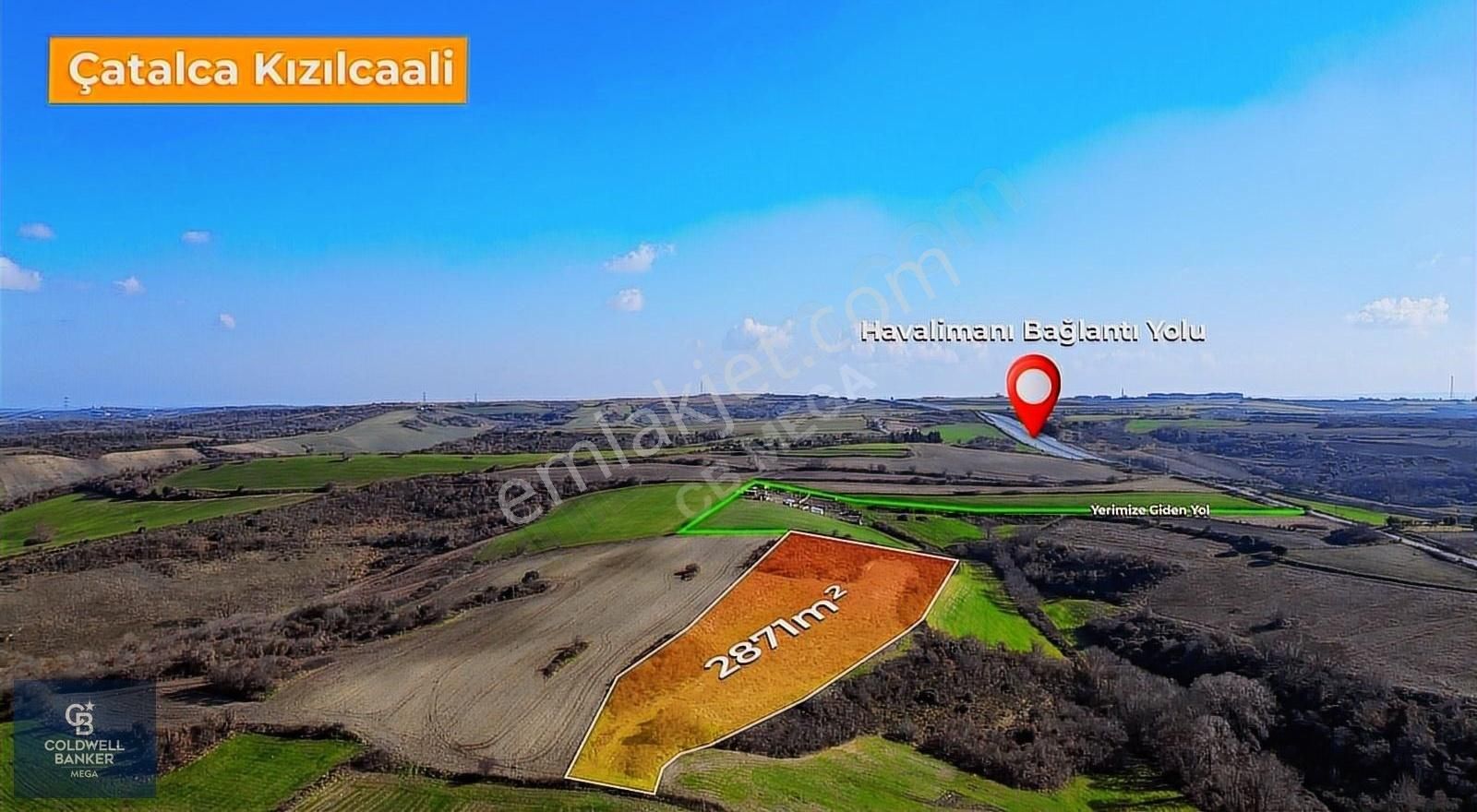 Çatalca Kızılcaali Satılık Tarla Çatalca Kızılcaali Satılık Yatırımlık 2879m² Tarla