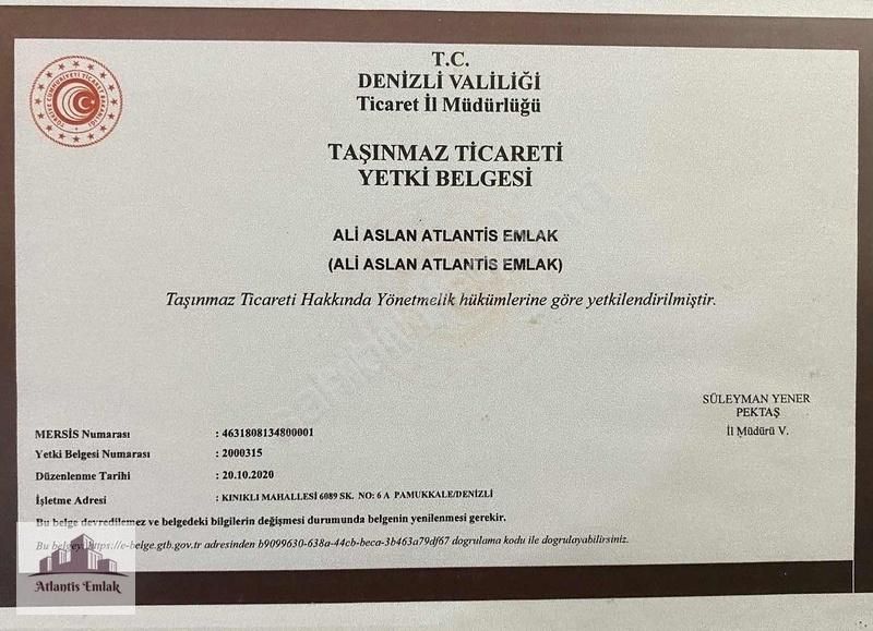 Buldan Doğan Satılık Tarla Atlantisten Buldan Doğanköy De Satılık 6.800 M2 Zeytinlik !!