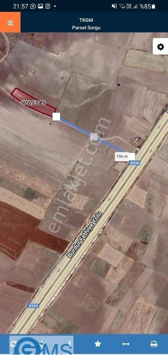 Burdur Karamanlı Mürsellerde 2334m2 Tek Tapu Yolu Var Müstakil Parsel Fethiye Yoluna Yakın - Görsel 2