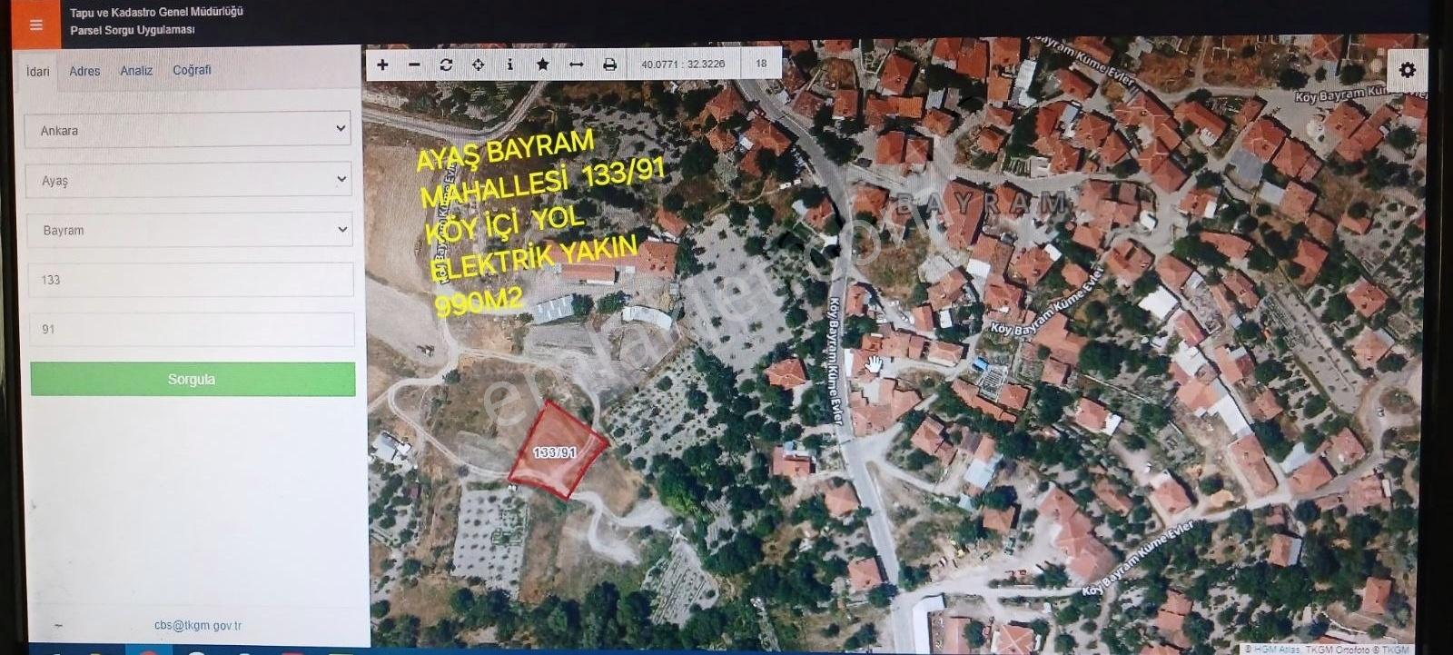 Çıtırık'tan Ayaş Bayram Mahallesi Acil Tek Tapu Köy Önü Mevkii!* - Görsel 3