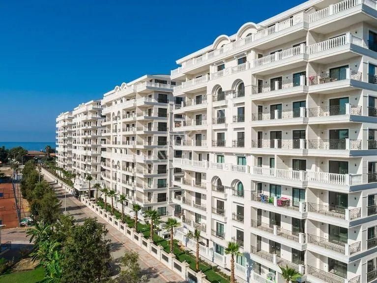 Alanya Cumhuriyet Satılık Daire Alanya Oba 3+1 121m2 Eşyalı Deniz Manzaralı Lüks Konsept Daire!!