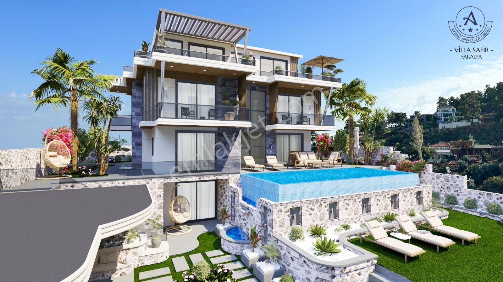 Fethiye Faralya Satılık Villa Goldhouse Dan satılık Villa deniz Manzaralı lüks Fırsat 6+1