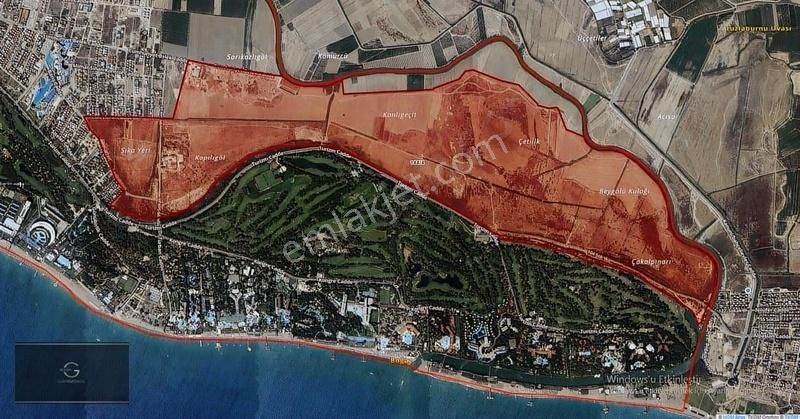 Serik Belek Satılık Tarla Dünyaca Ünlü Belek Te 4.000 M2 Satılık Arazi 144 Ada 4 Parselde