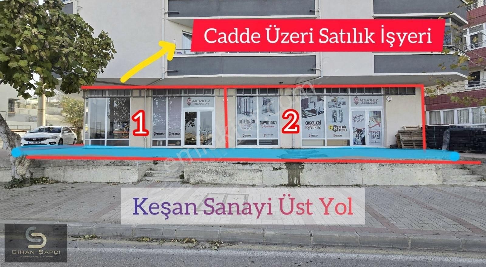 Keşan Büyük Cami Satılık Dükkan & Mağaza Cihan Şapçı G&y;cadde Üzeri Köşe Konumda Satılık İşyeri..!