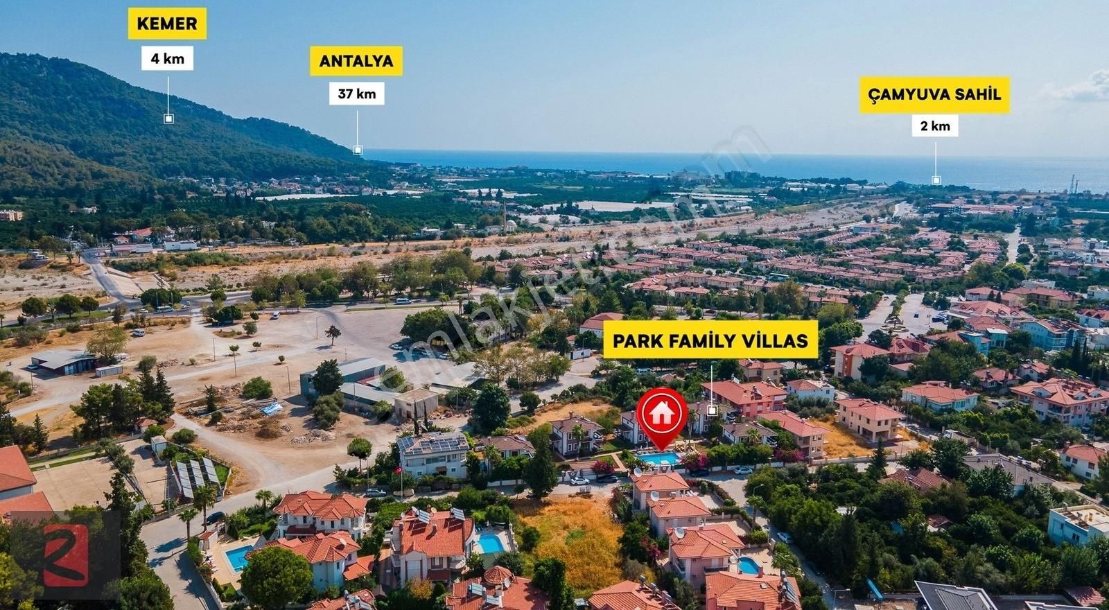 Kemer Çamyuva Satılık Villa Kemer Çamyuva'da 5 Villalık Satılık Villa Sitesi