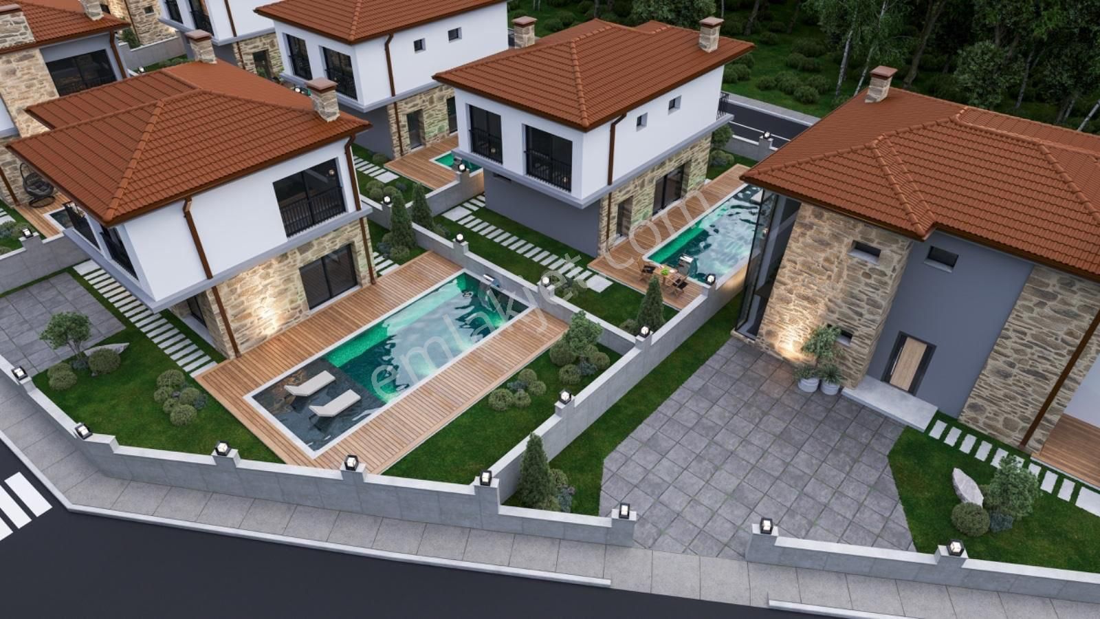 Aydın Kuşadası Deniz Manzaralı Satılık Villa Taksitli Ödeme Şekliyle Projeden Villa Sahibi Olun