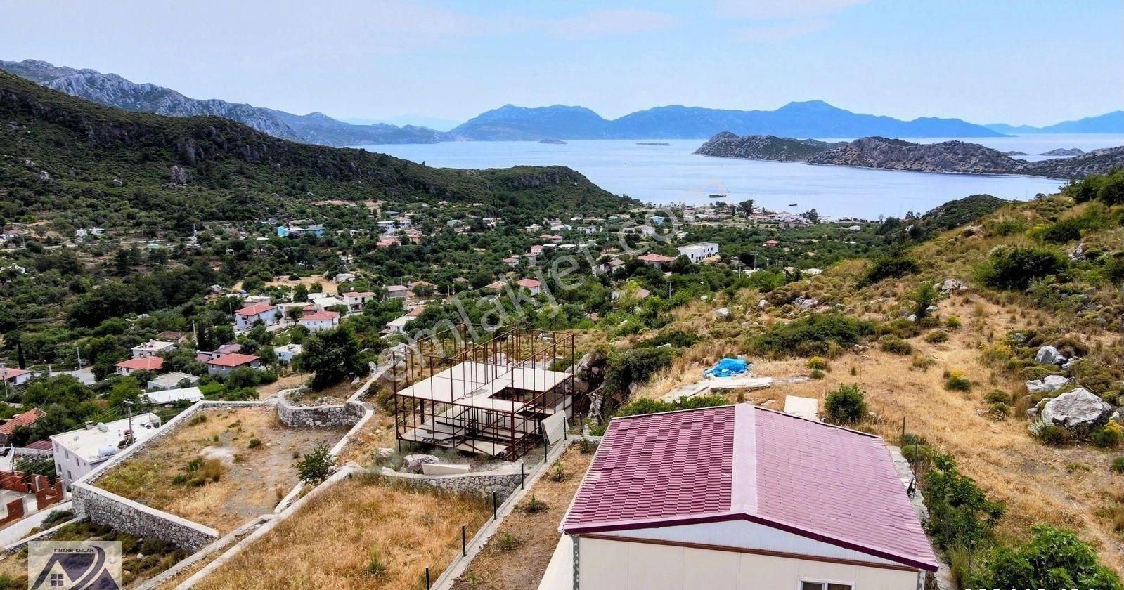 Marmaris Söğüt Satılık Müstakil Ev Deniz Manzarasıyla Müstakil Bir Yaşam!! Marmaris Söğüt'te Satılık Ful Deniz Manzaralı Kartal Yuvası!