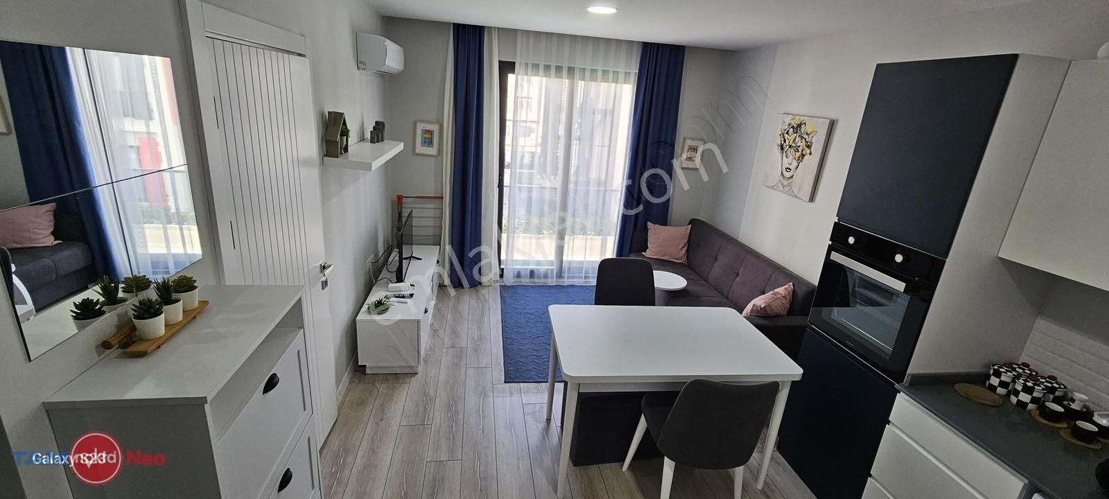 Kepez Altınova Orta Kiralık Daire Studio Canyon'da Kiralık Arakat Sıfır Eşyalı Havuz Cepheli Daire