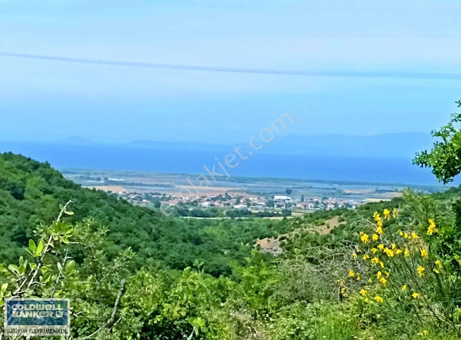 Biga İlyasalan Köyü Satılık Tarla Çanakkale'de Deniz Manzaralı 9638 M2 Yatırımlık Şahane Arazi