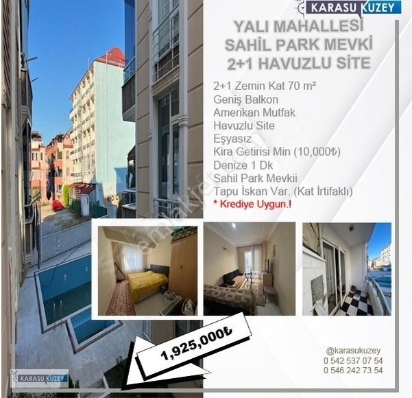 Karasu Yalı Satılık Daire Yalı Mah Havuzlu 2+1