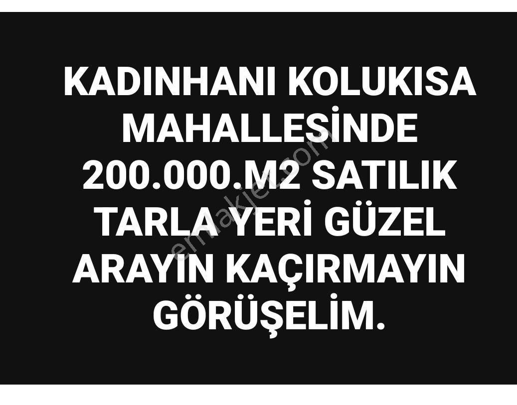 Kadınhanı Kolukısa Mescit Satılık Tarla Sezenler Emlaktan Kolukısa Mescit Mahallesi'nde Satılık Tarla