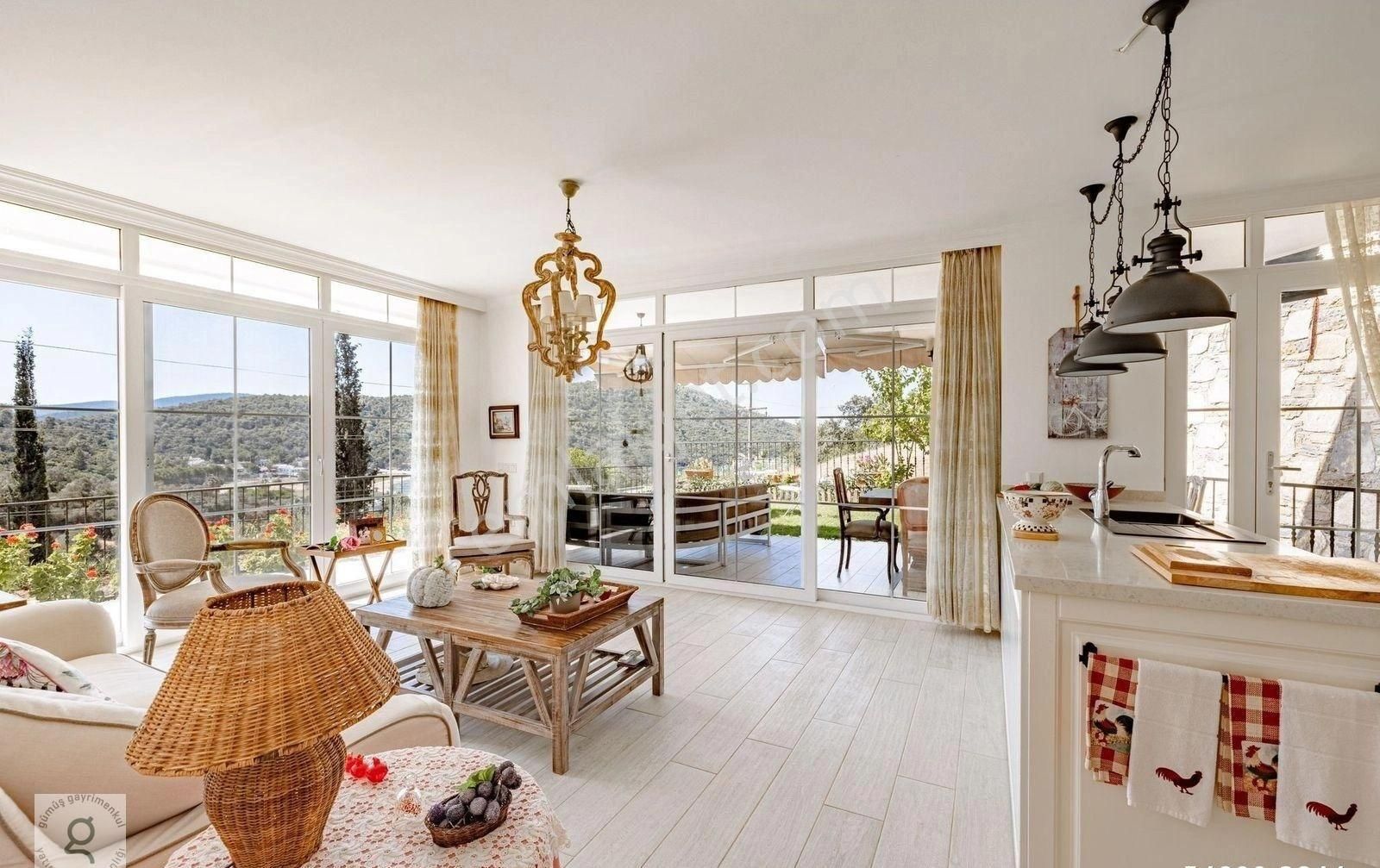 Bodrum Adabükü Çamlık Sitesi’nde Köşe Konumlu Manzaralı Villa. - Görsel 13