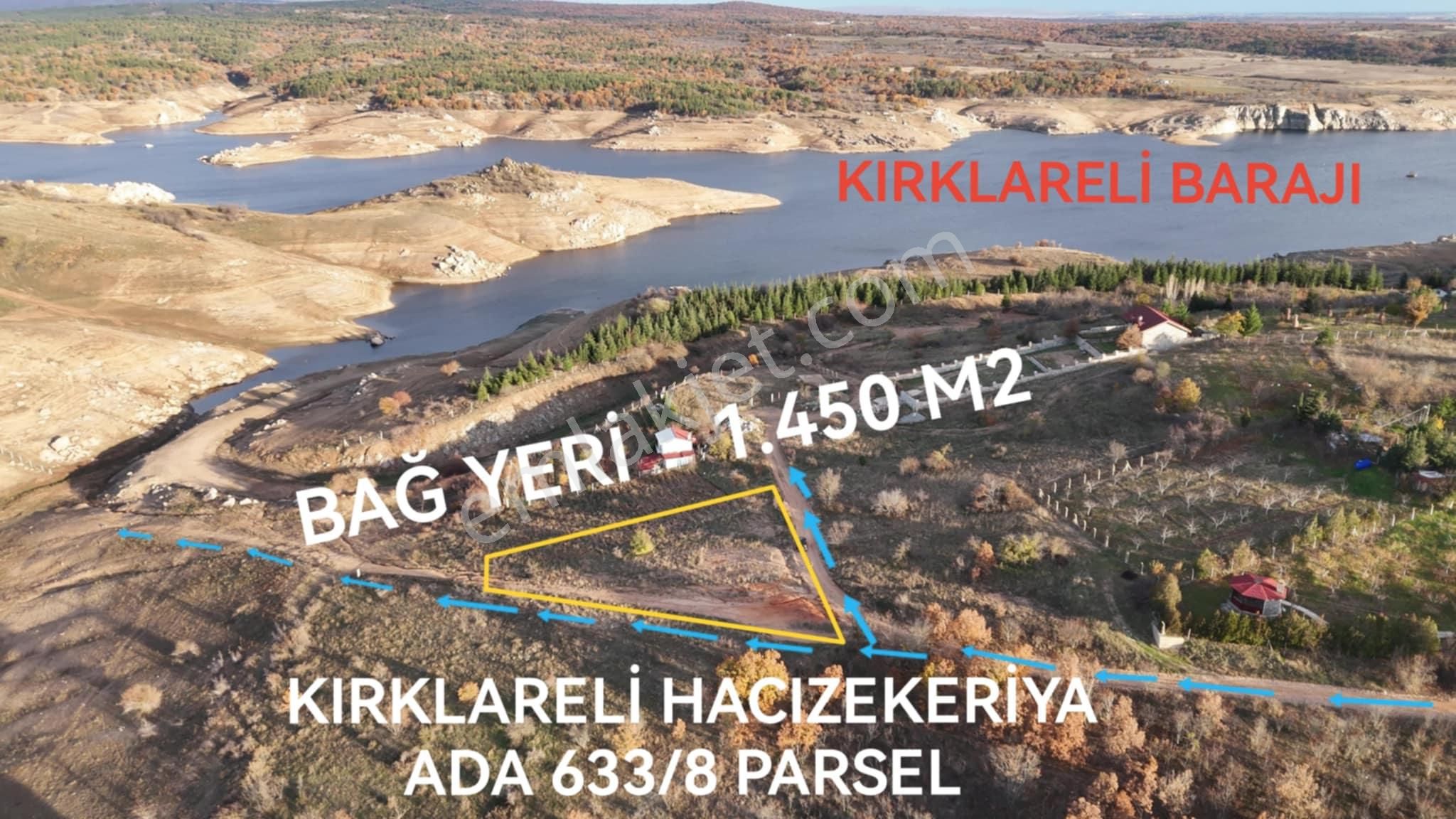 Kırklareli Merkez Doğu Satılık Bağ & Bahçe Kırklareli Barajı Gören,harika Manzarasıyla 1450 M2 Bağ Yeri