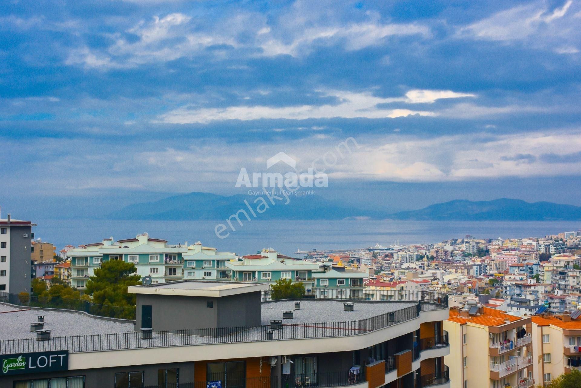 Kuşadası İkiçeşmelik Satılık Daire Kuşadası Saklıkent Sitesi'nde Deniz Manzaralı 3+1 Satılık Daire