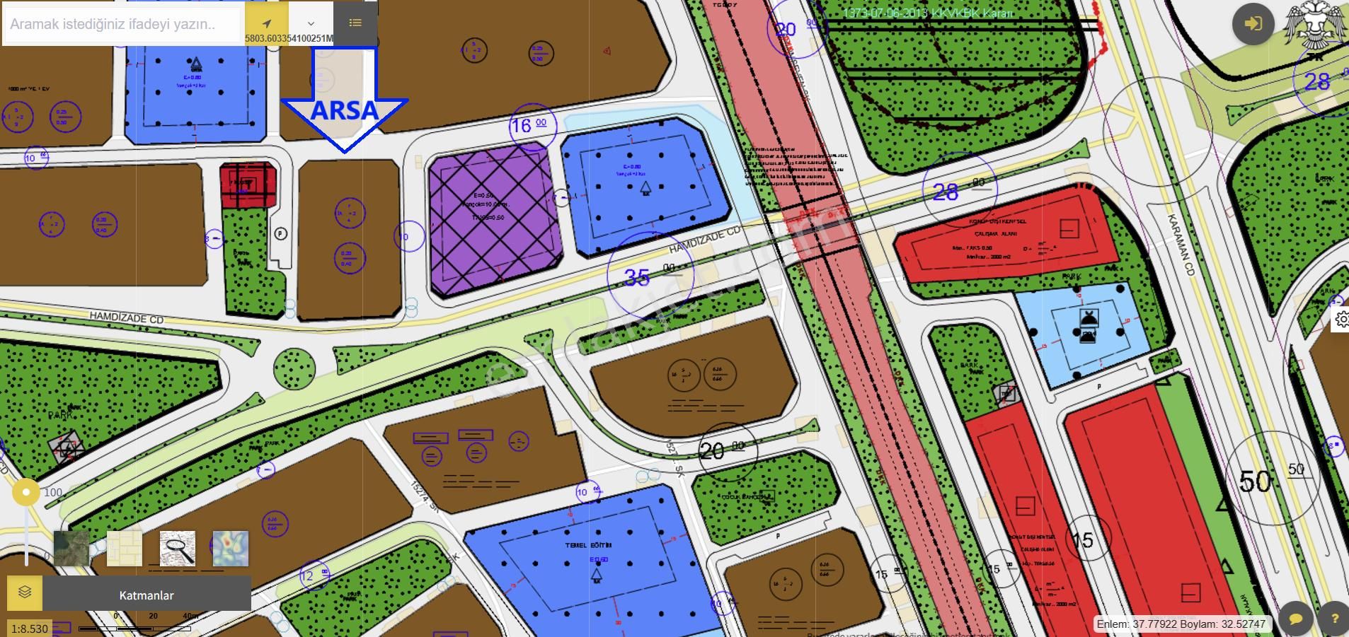 Karaman Caddesi Yakını Villa_dublex Ev Sitesi Yapmaya Elverişli Arsa - Görsel 4