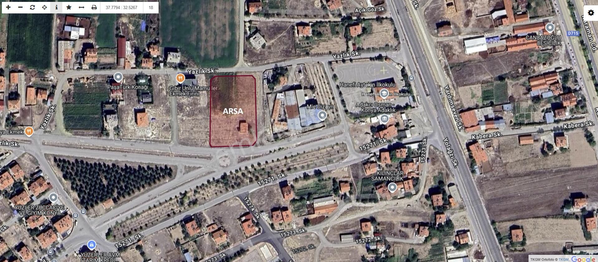 Karaman Caddesi Yakını Villa_dublex Ev Sitesi Yapmaya Elverişli Arsa - Görsel 3