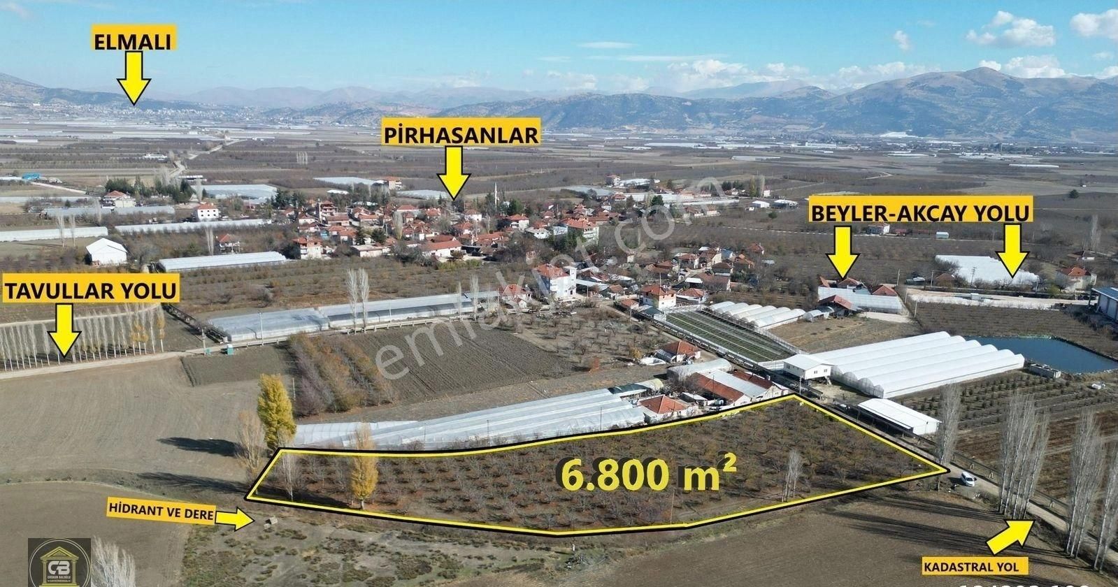 Elmalı Pirhasanlar Satılık Bağ & Bahçe Elmalı Pırhasanlar Mah.arsa Konumunda 6.800 M² İmarlı Uygun Elma Bahçesi Acil Satılıktır