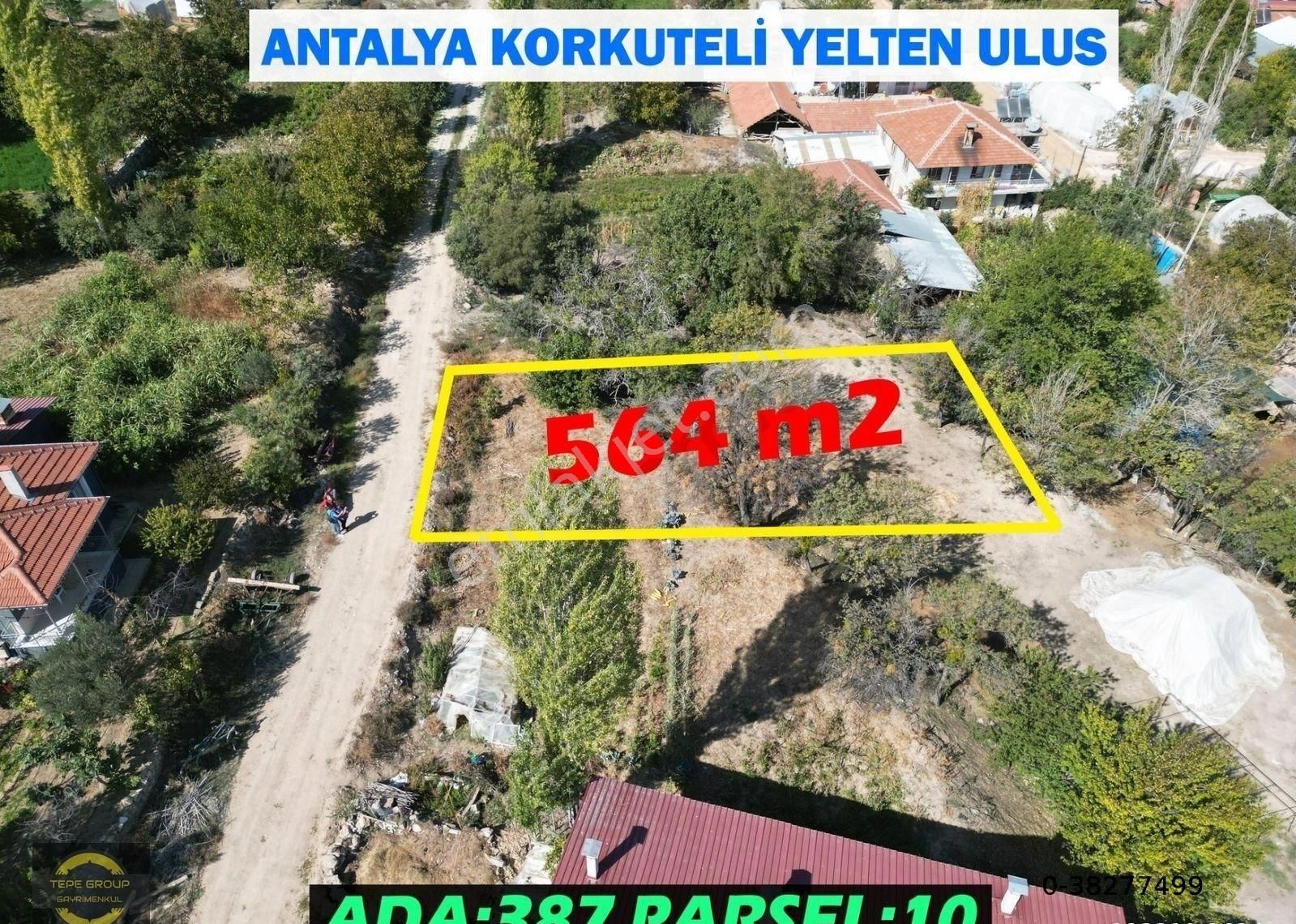 Korkuteli Yelten Satılık Konut İmarlı Antalya Korkuteli Yelten Ulus'ta 564 M2 Satılık İmarlı Arsa