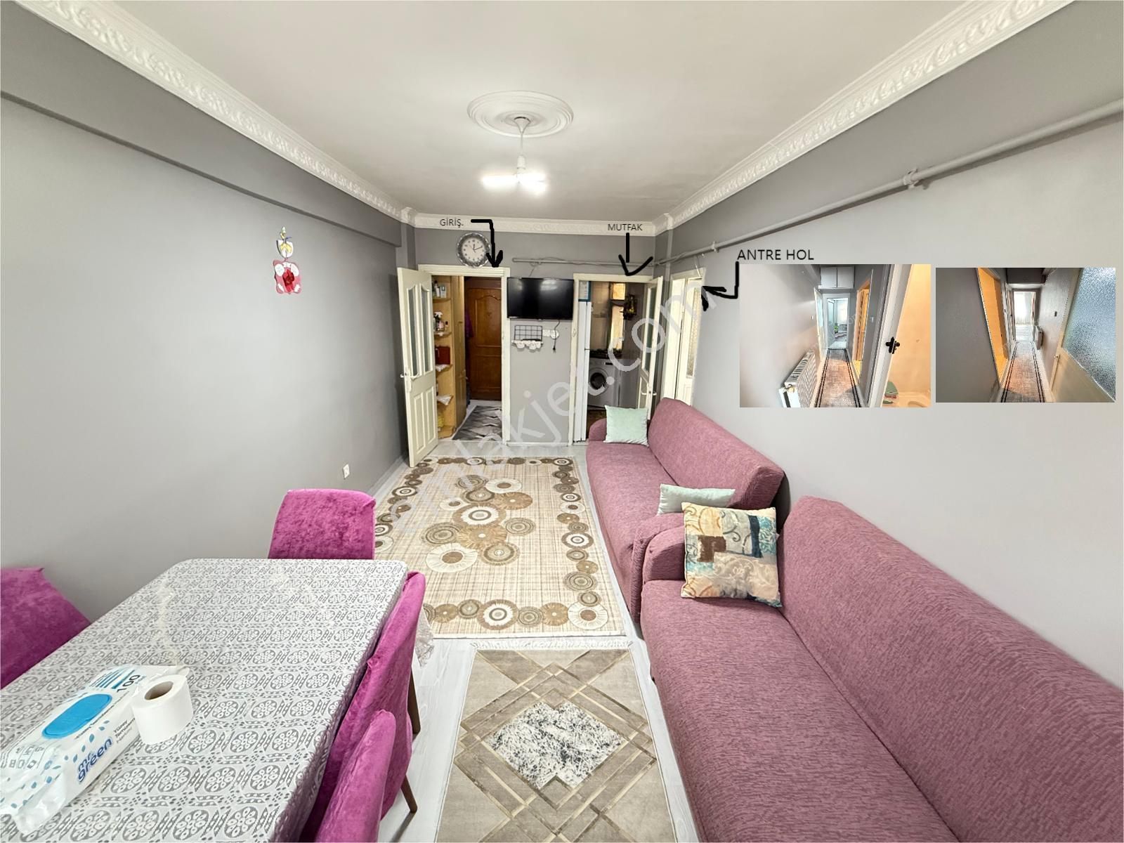 Hırka-i Şerif Mh.| 2+1 | 65m²| 2.kat | Masrafsız | Satılık Daire