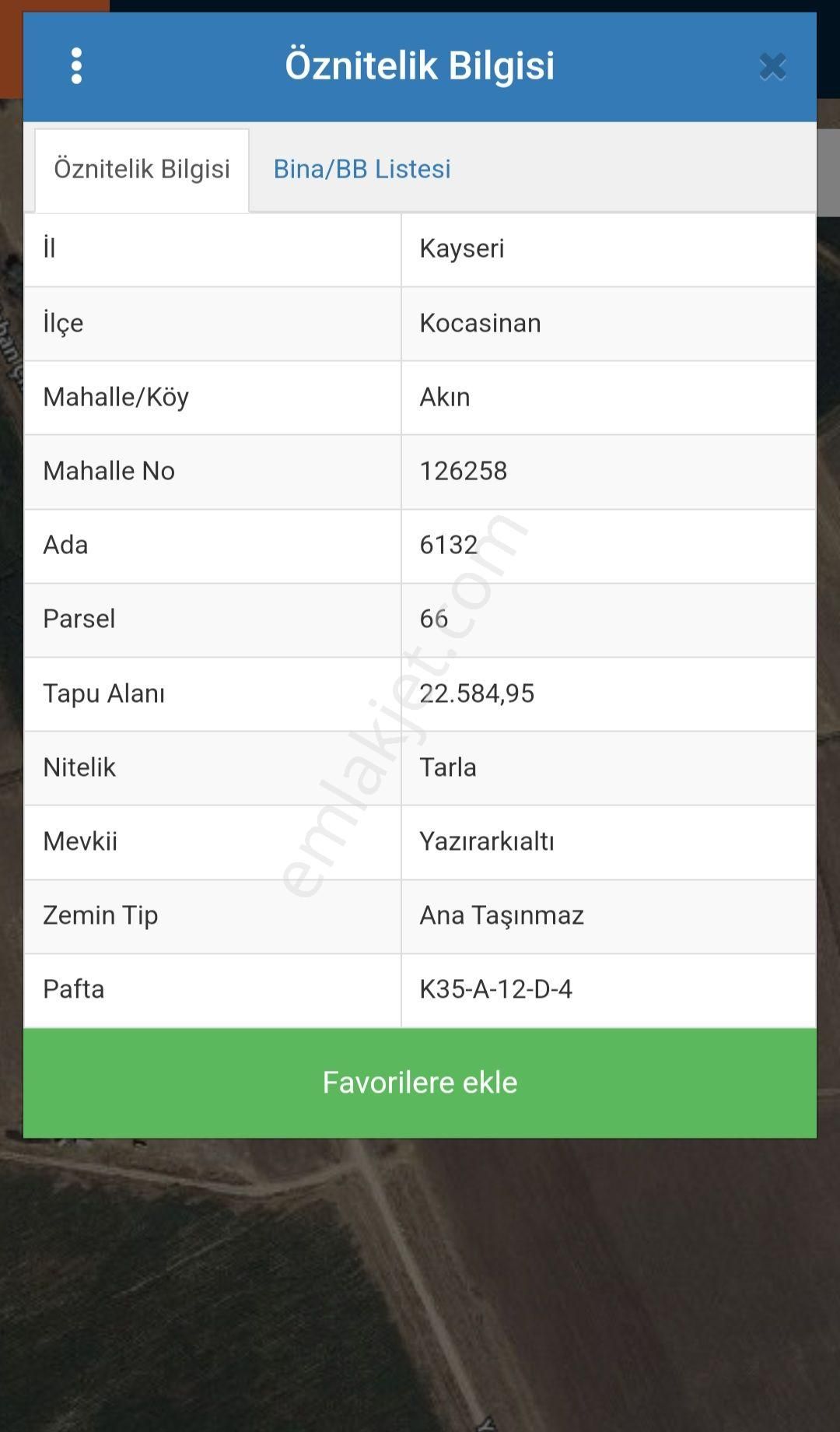 Kocasinan Akın Satılık Tarla Anadolu Emlaktan Satılık Akin De 22.500 M² Tarla