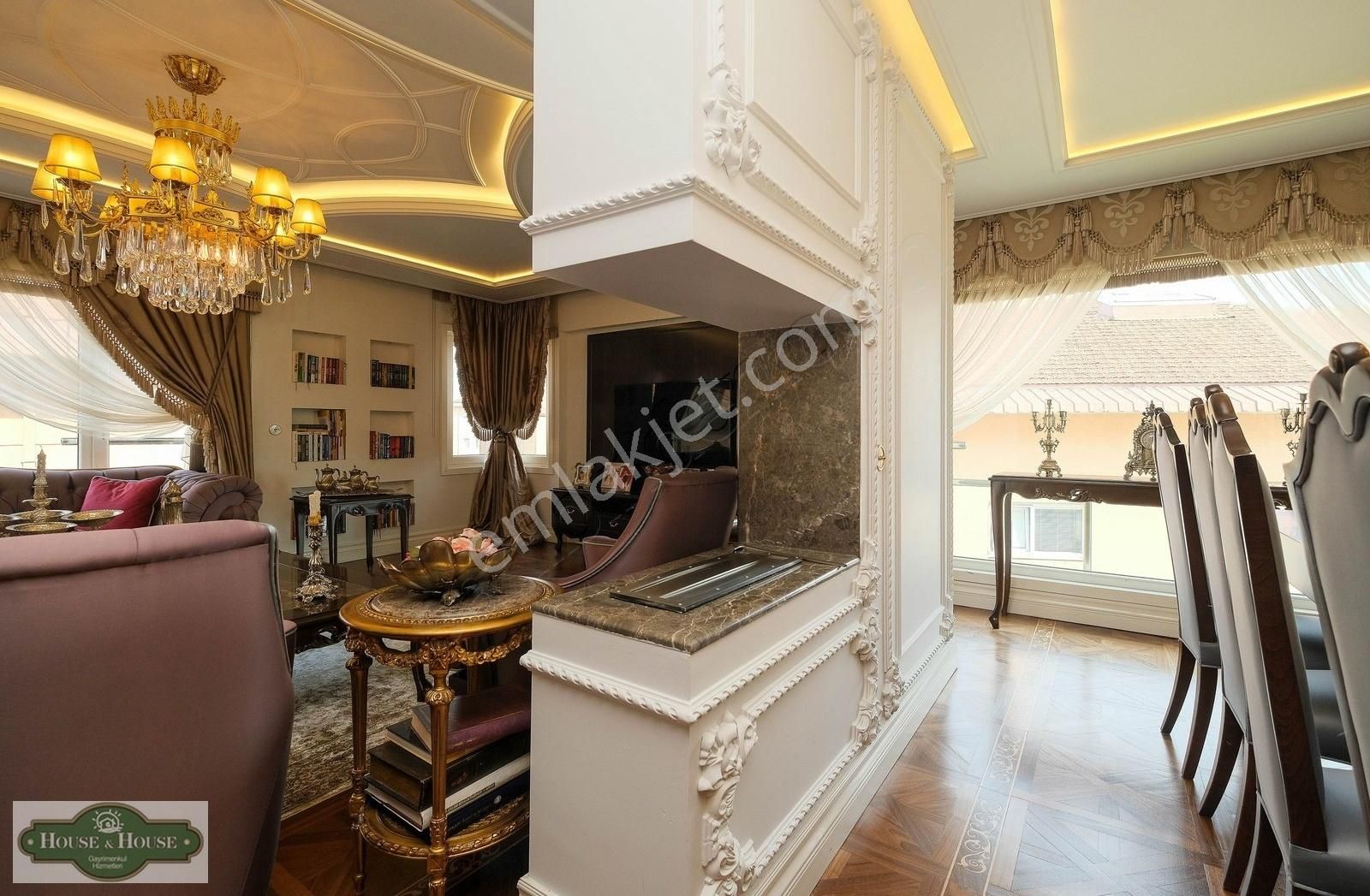 Ömür Sitesinde 5+1 250m Satılık Ultra Lüks Dubleks Daire - Görsel 9