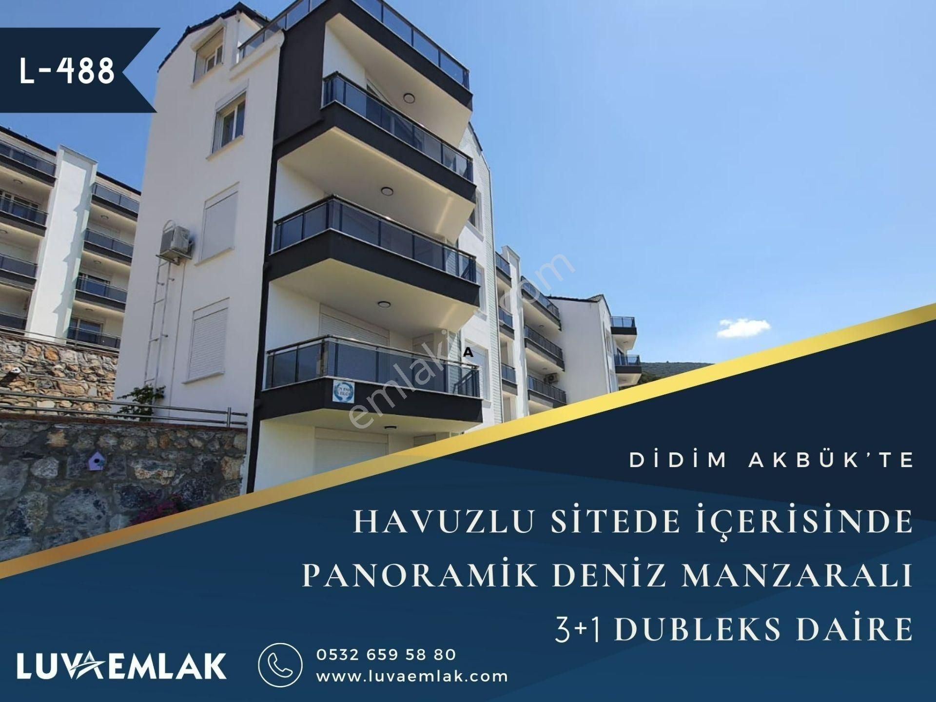 Didim Akbük Kiralık Daire Didim Akbük Te Sürekli Kiralık Havuzlu Sitede Panoramik Manzaralı 3+1 Dubleks