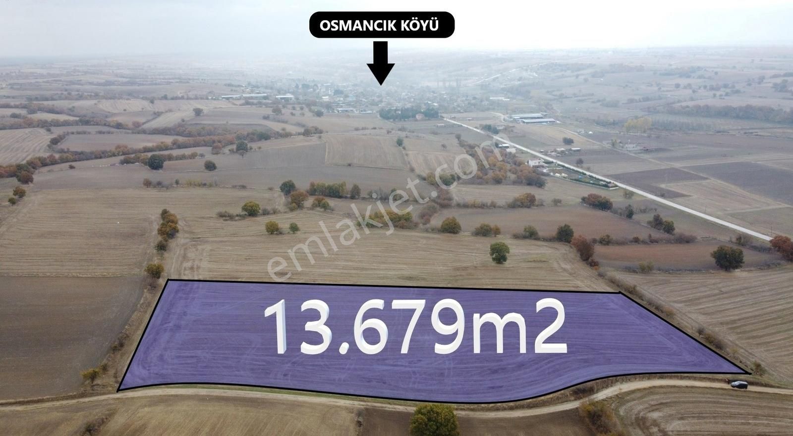 Pınarhisar Osmancık Köyü Satılık Tarla *pınarhisar - Osmancık Köyünde Köye Yakın 13.679m2 Fırsat Tarla*