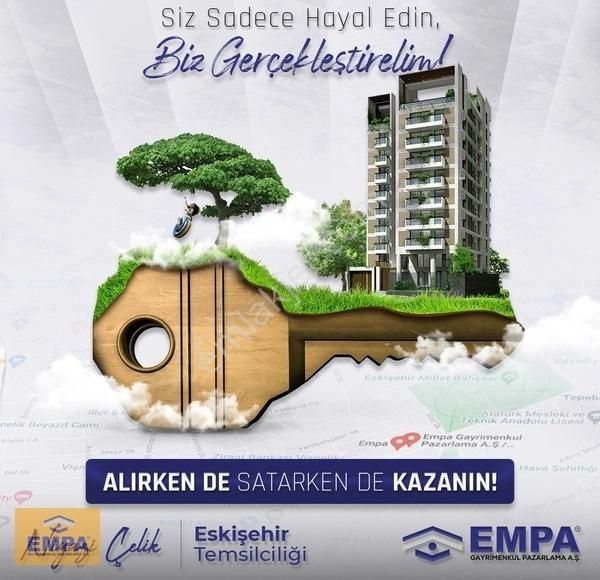 Odunpazarı Kırmızıtoprak Satılık Daire Empa'dan Basın Şehitleri Caddesi Üzerinde 3+1 165m² Sıfır Daire