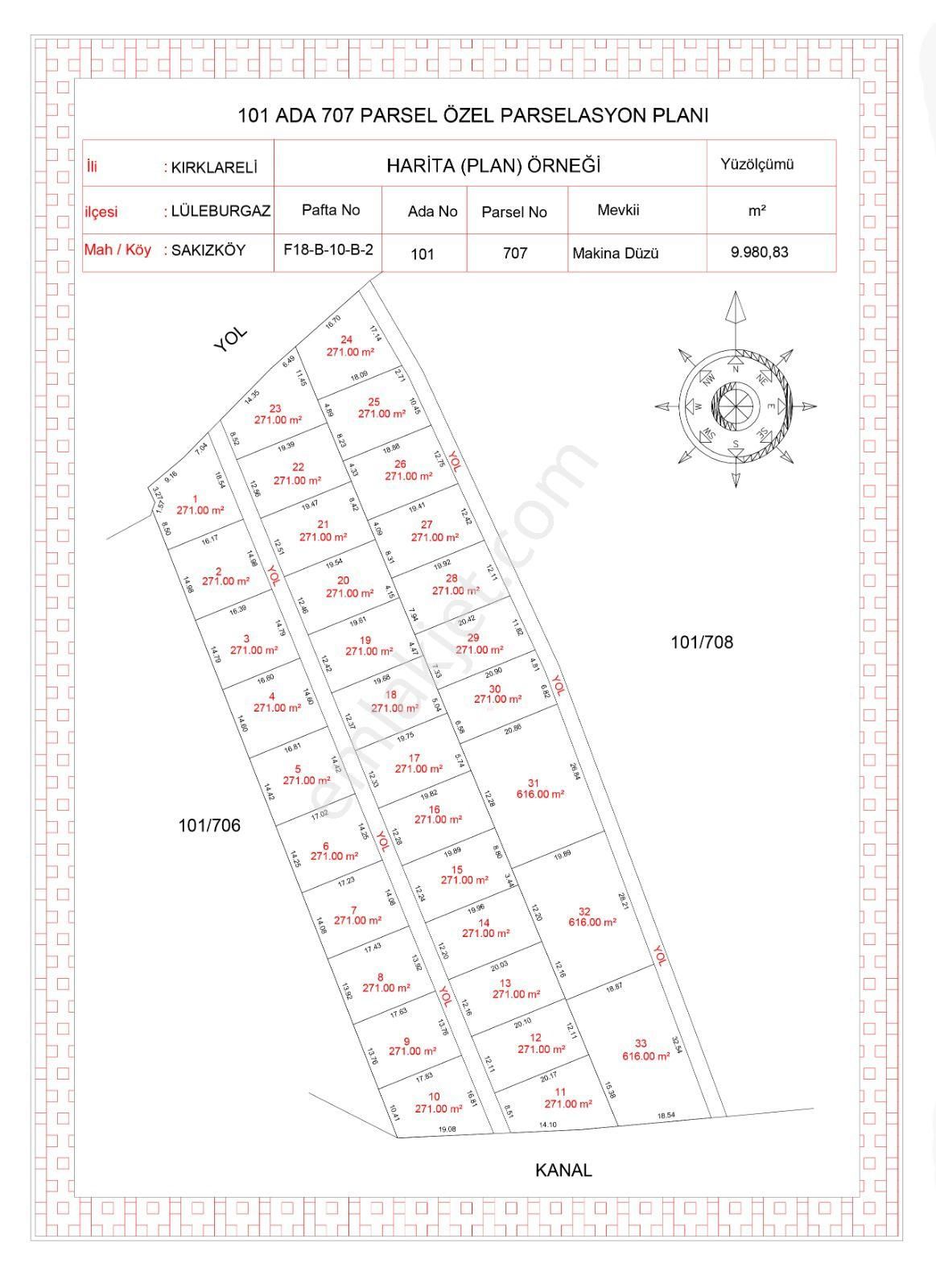 Lüleburgaz Sakızköy Köyü (Merkez) Satılık Tarla Lüleburgaz Sakızköy De Satılık Arsalar