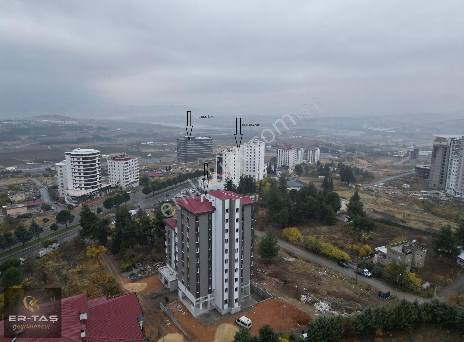 Onikişubat Gedemen Satılık Daire Er-taş'dan Muhteşem Konumda Yeni Yapım Satılık Geniş 3+1