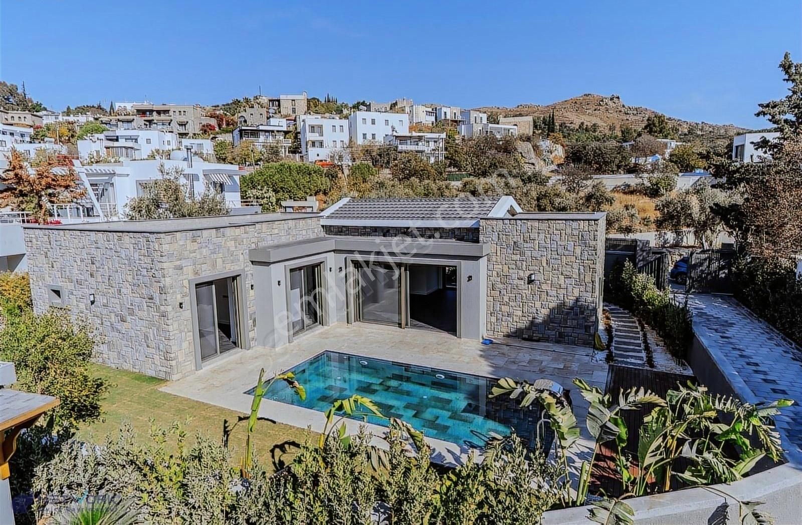 Bodrum Müskebi Satılık Villa Bodrum Ortakent Müstakil Tek Katlı Özel Tasarım Satılık Villa