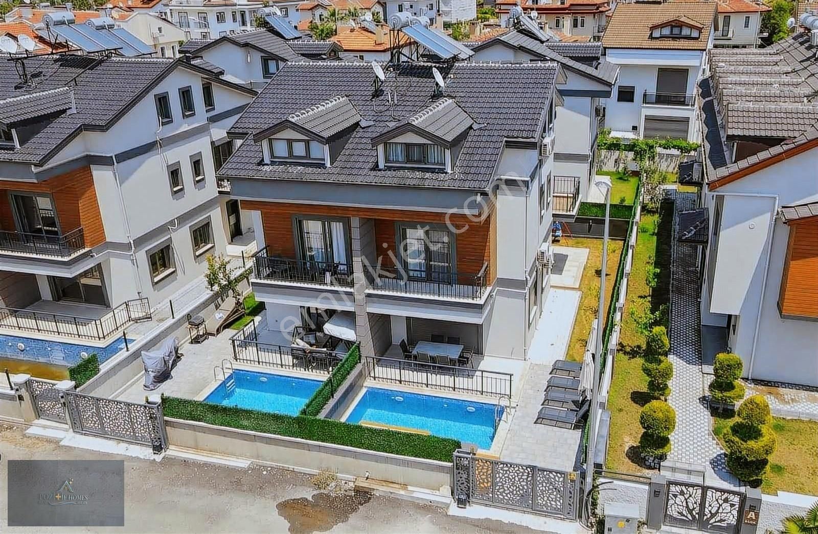 Fethiye Foça Kiralık Villa Barışmanço Bulvarında 4+1 Havuzlu Müstakil Eşyalı Kiralık Villa