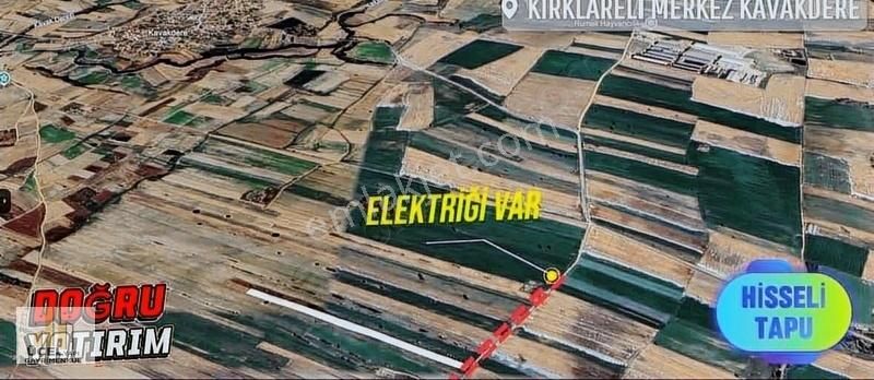 Kırklareli Merkez Kavakdere Köyü Satılık Tarla Kırklareli Merkez Kavakderede Yola Cephe 493 M2 Tarla