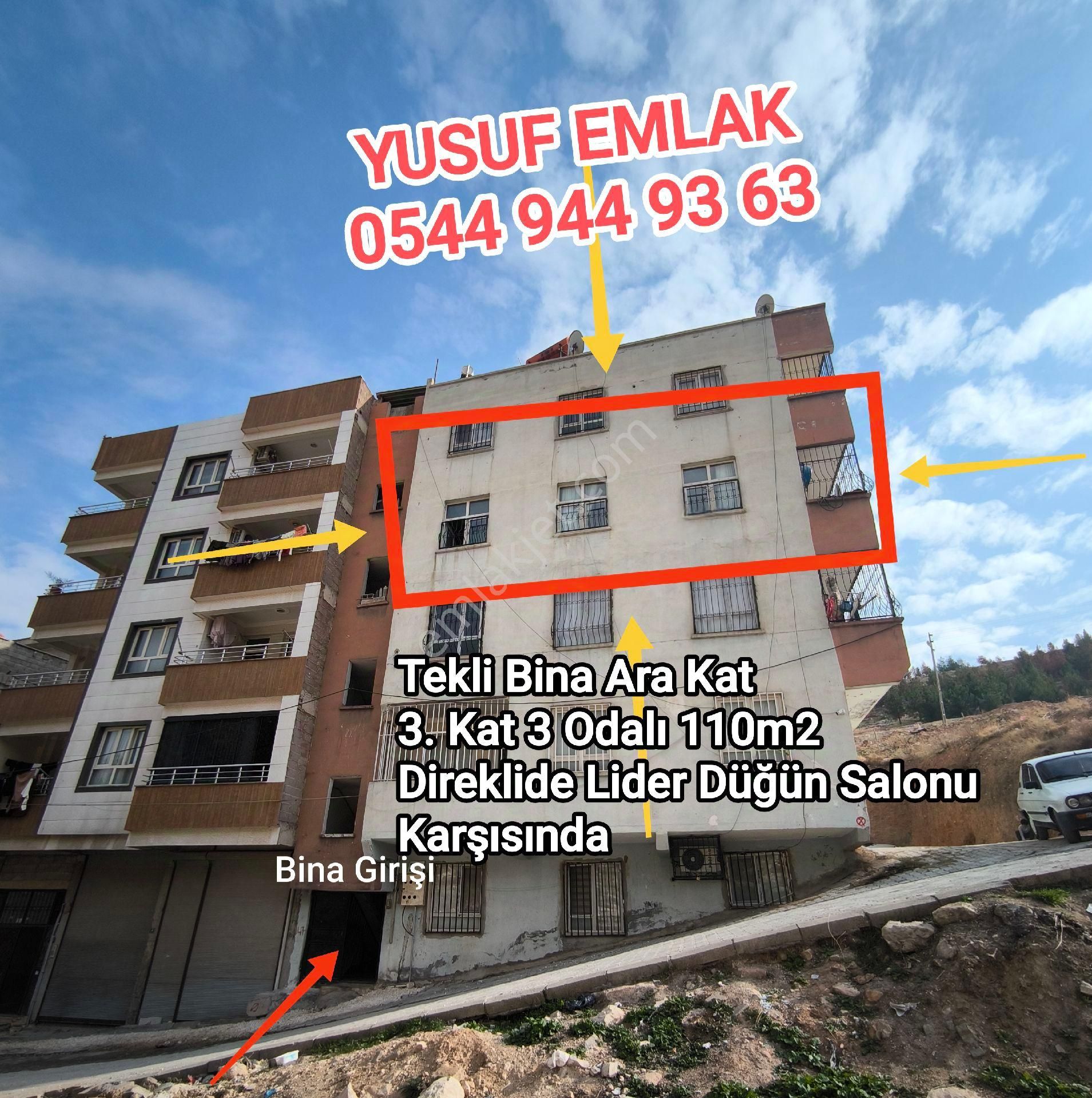 Eyyübiye 15 Temmuz Satılık Daire Acilll Satılık 👇 Yetişen Alır 3. Kat 3 Odalı 110m2