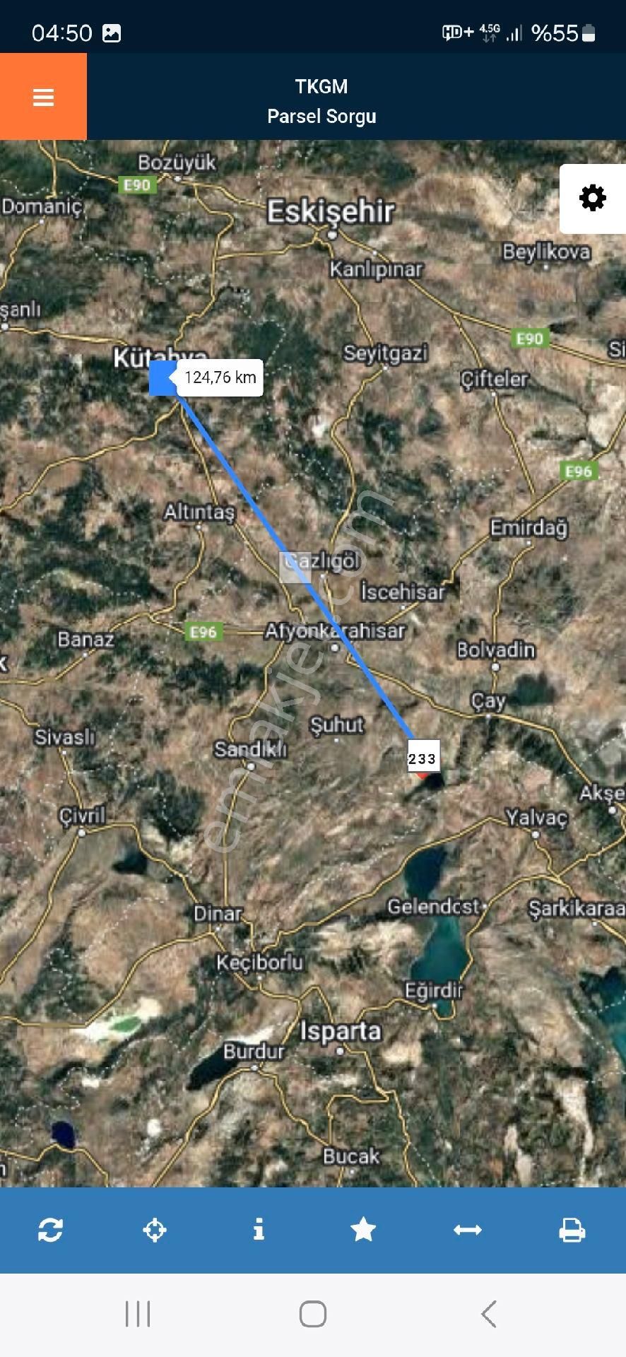 Savaş Emlak. Tan Satılık 16350 M. 2 Tarla Kaplıcaya Yakın - Görsel 5