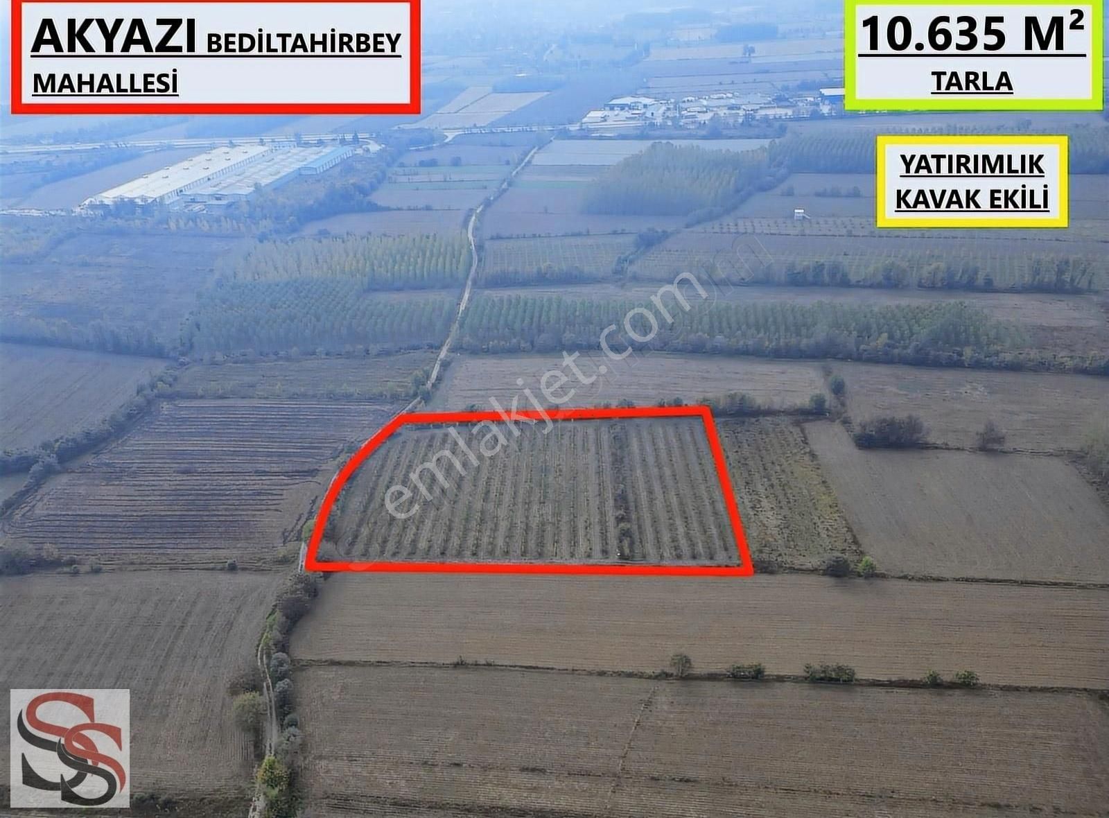 Akyazı Çatalköprü Satılık Tarla Akyazı D-100 Karayoluna 700 Metre 10.635 M² Yatırımlık Tarla